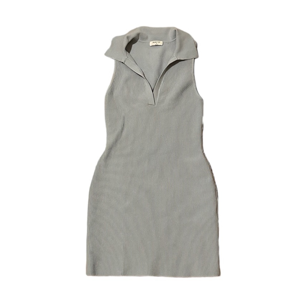 ARITZIA Babton sculpt knit polo dress daze grey, perfect condition